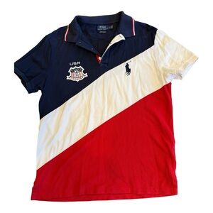 Polo by Ralph Lauren Kids Colorblock Polo - Navy, Red, White